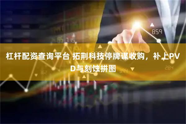 杠杆配资查询平台 拓荆科技停牌谋收购，补上PVD与刻蚀拼图